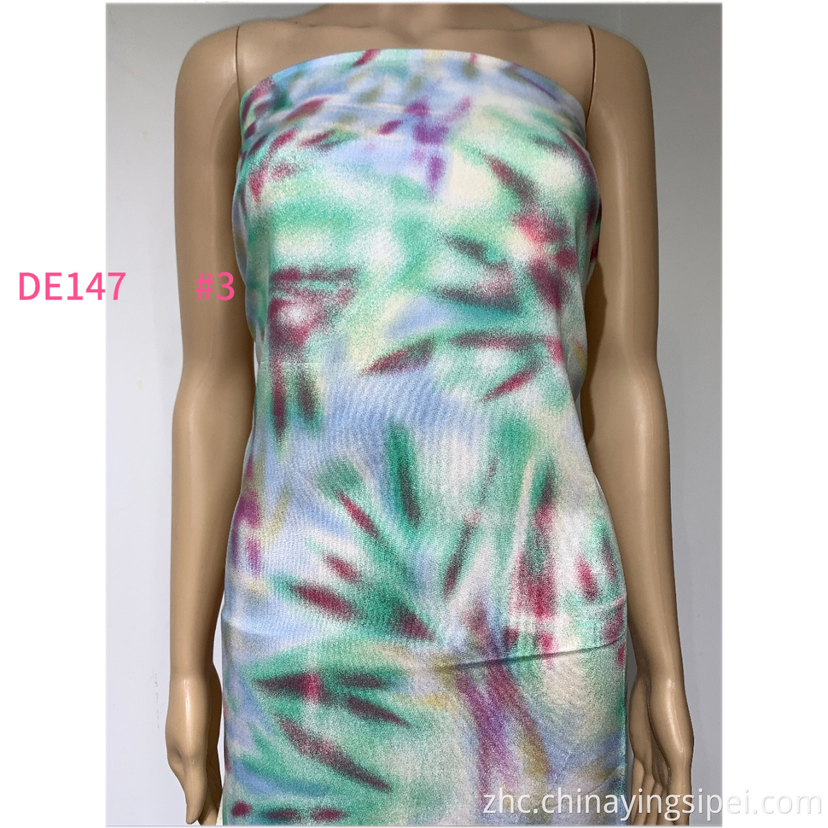 2021最新股票柔软的埃及人许多彩色粘液印刷扎染的罂粟籽人造丝面料